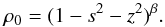\begin{equation} \rho_0=(1-s^2-z^2)^\beta. \end{equation}