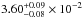 \hbox{$3.60^{+0.09}_{-0.08}\times10^{-2}$}