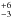 \hbox{$^{+6}_{-3}$}