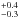 \hbox{$^{+0.4}_{-0.3}$}