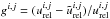\hbox{$g^{i,j}=(u_{\rm rel}^{i,j}-\tilde{u}_{\rm rel}^{i,j})/u_{\rm rel}^{i,j}$}
