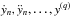 \hbox{$\dot{y}_n, \ddot{y}_n, \ldots, y^{(q)}$}