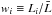 \hbox{$w_{i}\equiv L_{i}/\bar{L}$}