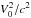 \hbox{$V_{0}^2/c^2$}