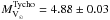 \hbox{$M_{\rm V_{\odot}}^{\rm Tycho} = 4.88 \pm 0.03$}