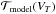 \hbox{$\mathcal{T}_{\rm model}(V_T)$}