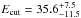 \hbox{$E_\mathrm{cut} = 35.6^{+7.5}_{-11.5}$}