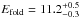 \hbox{$E_\mathrm{fold} = 11.2^{+0.5}_{-0.3}$}