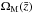 \hbox{$\Omega_{\rm M}(\bar{z})$}