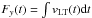 \hbox{$F_y(t) = \int v_{\rm LT} (t) {\rm d}t$}