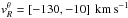 \hbox{$v_R^\theta=[-130,-10]~\kms$}