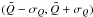\hbox{$(\bar{Q} - \sigma_{Q}, \bar{Q} + \sigma_{Q})$}