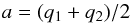\appendix \setcounter{section}{1} \begin{equation} a= (q_{1}+q_{2})/2 \end{equation}