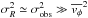 \hbox{$\sigma_{{R}}^{2} \simeq \sigma_{\rm{obs}}^{2} \gg \overline{v_{\phi}}^{2}$}