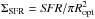 \hbox{$\Sigma_{\rm{SFR}} = {\it SFR}/\pi R_{\rm{opt}}^{2}$}