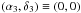 \hbox{$\left(\alpha_{3},\delta_{3}\right)\equiv\left(0,0\right)$}