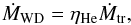 \appendix \setcounter{section}{2} \begin{equation} \label{eq::HachisuHe} \dot{M}_{\rm WD} = \eta_{\rm He} \dot{M}_{\rm tr}, \end{equation}