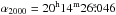 Mathematical equation: \hbox{$\alpha_{2000}=20^{\rm{h}}14^{\rm{m}}26\fs046$}