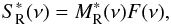 \appendix \setcounter{section}{1} \begin{equation} S_{\rm R}^{*}(\nu) = M_{\rm R}^{*}(\nu) F(\nu) , \end{equation}