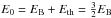 \hbox{$E_0=E_{\rm B}+E_{\rm th}=\frac{3}{2}E_{\rm B}$}