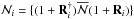 \hbox{${\cal N}_i = \{ (1+{\bf R}_i^{\dagger}) \overline{\cal{N}} (1+{\bf R}_i) \}$}