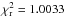 \hbox{$\chi^{2}_{\rm r} = 1.0033$}