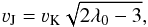 \begin{equation} \varv_{\rm J}=\varv_{\rm K}\sqrt{2\lambda_0-3}, \end{equation}