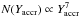 \hbox{${N(Y_{\rm accr})\propto Y_{\rm accr}^7}$}