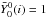 \hbox{$\bar Y_0^0(i) = 1$}