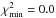 \hbox{$\chi^2_{\rm min} = 0.0$}