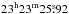 \hbox{$\rm 23^h23^m25\fs92$}