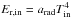 \hbox{$E_{\rm r,in}=a_{\rm rad} T_{\rm in}^4$}