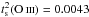 \hbox{$t_{\rm s}^2 (\ion{O}{iii}) = 0.0043$}