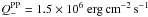 \hbox{$Q_-^{\textrm{PP}}=1.5 \times 10^6 \textrm{ erg\,cm}^{-2}\,\textrm{s}^{-1}$}