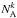 \hbox{$ N_{\rm A }^{ k }$}