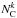 \hbox{$ N_{\rm C }^{ k }$}