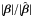 \hbox{$|\vc\beta|/|\hat{\vc\beta}|$}
