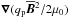 \hbox{$\nab(q_{\rm p}\meanBB^2/2\mu_0)$}