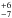 \hbox{$^{+6}_{-7}$}