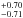 \hbox{$^{+0.70}_{-0.71}$}