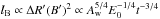 \hbox{$\lB \propto \Delta R' (B')^2 \propto \Aw^{5/4}E_0^{-1/4}t^{-3/4}$}