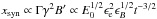 \hbox{$\xs \propto \Gamma \gamma^2 B' \propto E_0^{1/2} \epse^2 \epsB^{1/2} t^{-3/2}$}