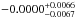 \hbox{$-0.0000_{-0.0067}^{+0.0066}$}