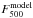 \hbox{$F_{500}^{\rm model}$}