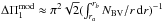 \hbox{$\Delta\Pi_1^{\rm mod}\approx\pi^2\sqrt{2}(\int_{r_a}^{r_b}N_{\rm BV}/r \,{\rm d}r)^{-1}$}