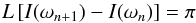 \appendix \setcounter{section}{1} \begin{equation} L\left[I(\omega_{n+1})-I(\omega_{n})\right] = \pi \label{eq_deltap1} \end{equation}