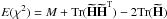 \hbox{$E(\chi^2) = M+{\rm Tr}(\vect{\widetilde{H}\widetilde{H}}^{\rm T})-2{\rm Tr}(\vect{\widetilde{H}})$}