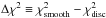 \hbox{$\Delta\chi^2 \equiv \chi^2\ind{smooth}-\chi^2\ind{disc}$}