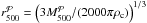 \hbox{$r_{500}^{\mathcal{P}} = \left(3M^{\mathcal{P}}_{500}/(2000\pi\rho_{\mathrm{c}})\right)^{1/3}$}