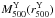 \hbox{$M^{\mathrm{Y}}_{500}(r_{500}^{\mathrm{Y}})$}